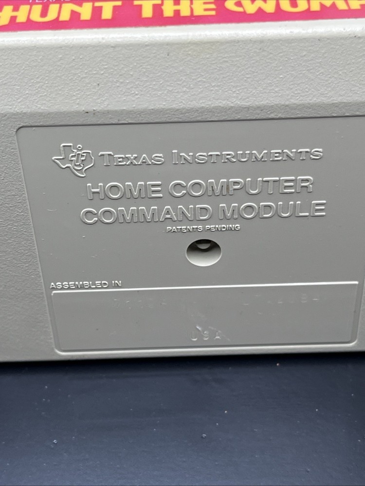 Vtg TI99-4a Home Computer Hunt The Wumpus Command Module Rare 1981
