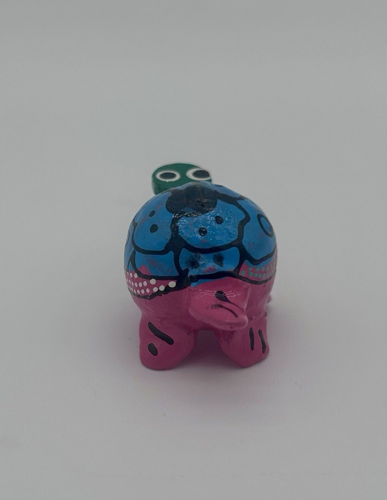 Bobbing Head Handpainted Wood Turtle from Mexico
