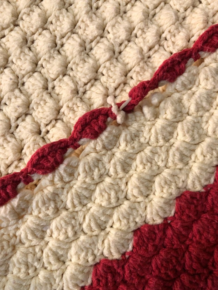 Handmade Crochet Afghan, 79x57