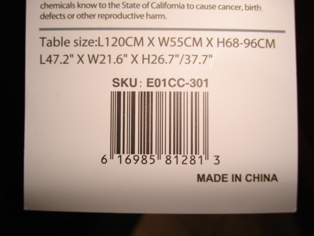 NEW ALPHA CAMP Portable Camping Table, Adjustable Aluminum Folding Table