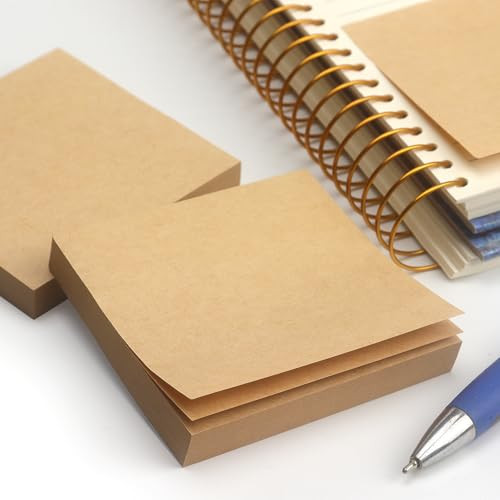 Sticky Notes 3x3 Self-Stick Notes Pads with 6 Bright Colors, Easy to Post for