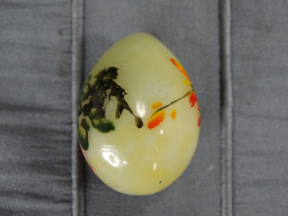 Hand Painted Stone Egg, 1.5"