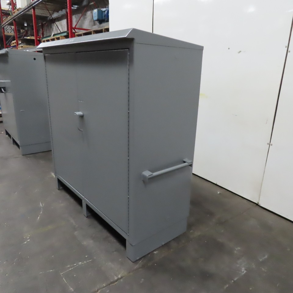 Durham 60" x 24" x 60" Steel Job Site Industrial Storage Cabinet 3 Fixed Shelf