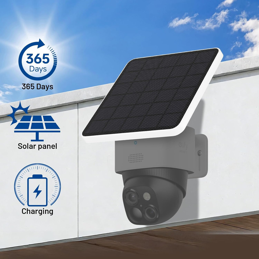 4W Solar Panel Compatible with Eufy Security Solocam S340,Replace the Original 2