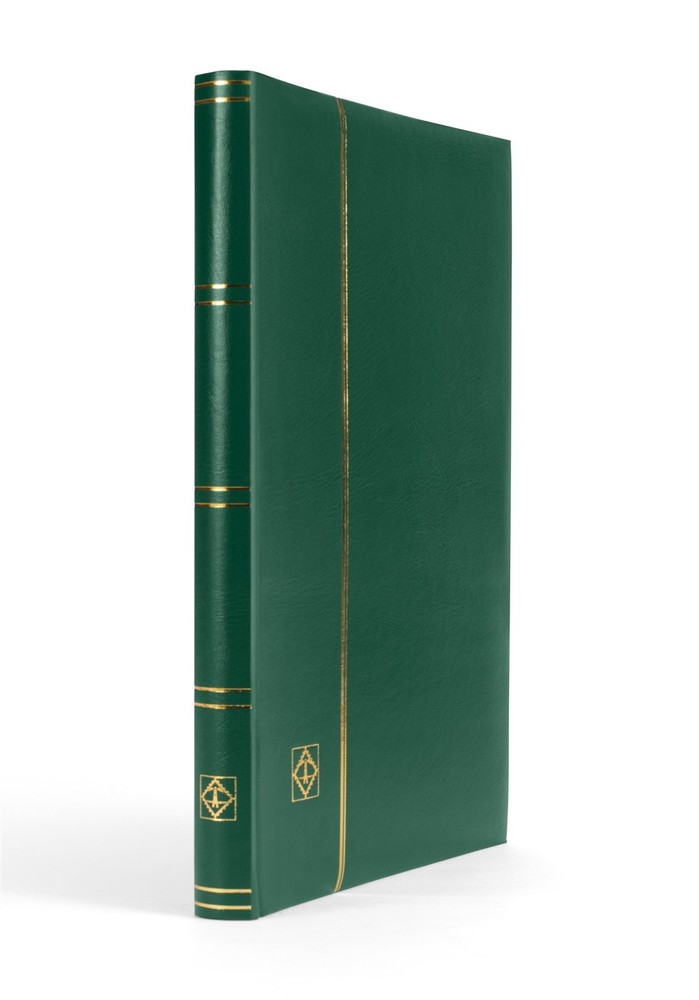 Lighthouse Comfort Stockbook 9 x 12 Green 32 Black Pages A4 Stamp Quality Album