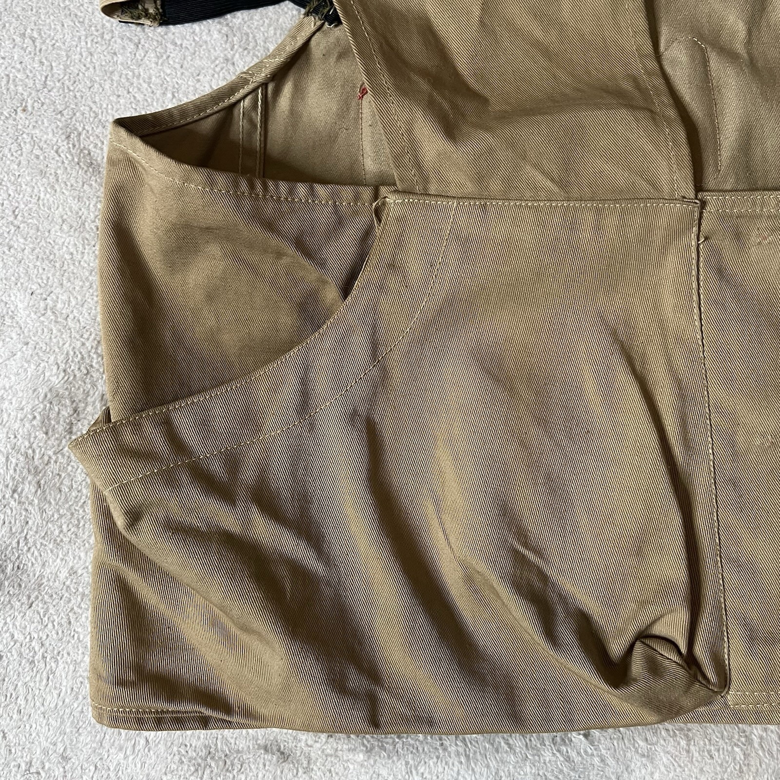 Vintage 1940's Utica Duxbak Shooting Hunting Fishing Game Canvas Vest w/ Patches