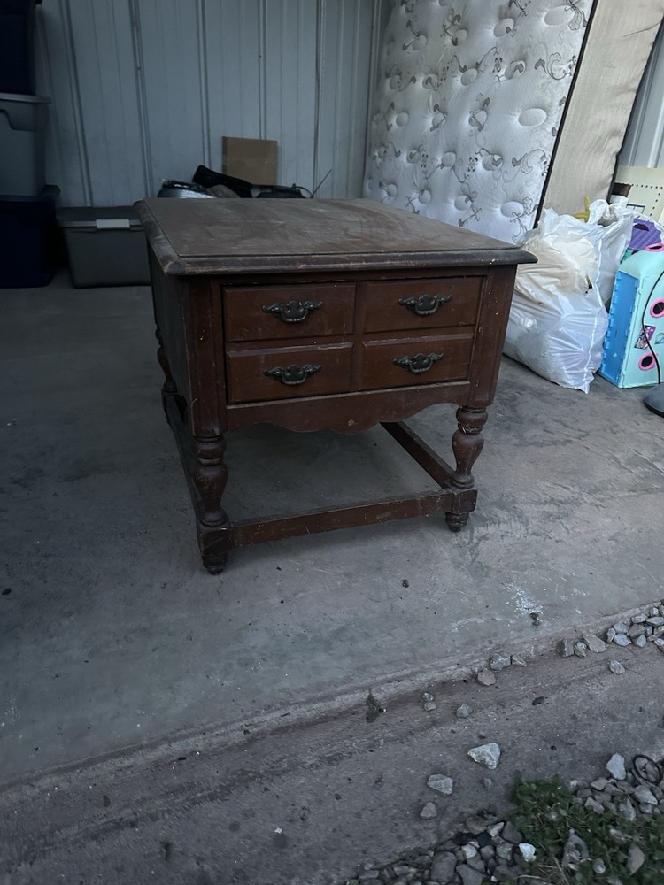 Vintage Pine Tavern Style End Table Good Condition