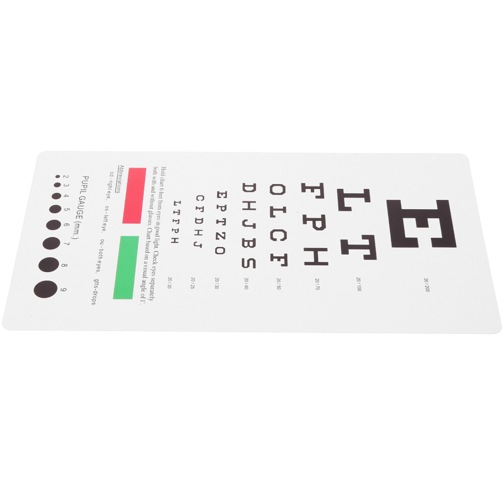 Vision Test Chart for School Screening Device Optometry Equipment Poster