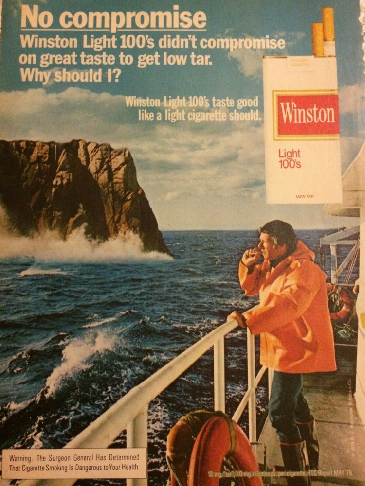 Winston Cigarettes, Full Page Vintage Print Ad