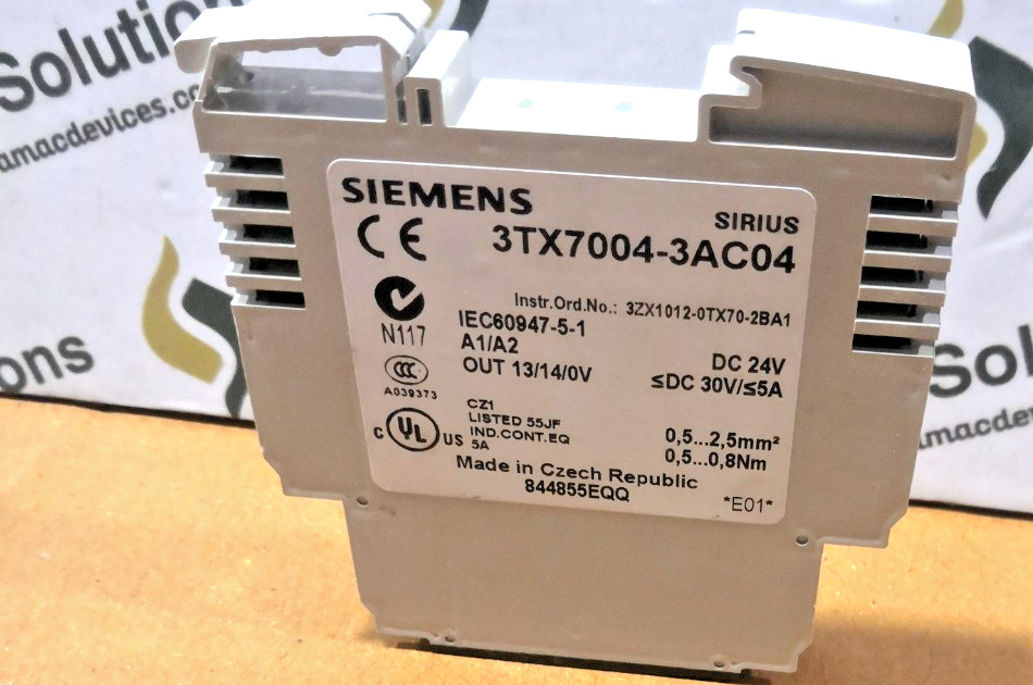 2PCS LOT- SIEMENS 3TX7004-3AC04 Output coupling DC24V/5A-NEW OPEN BOX