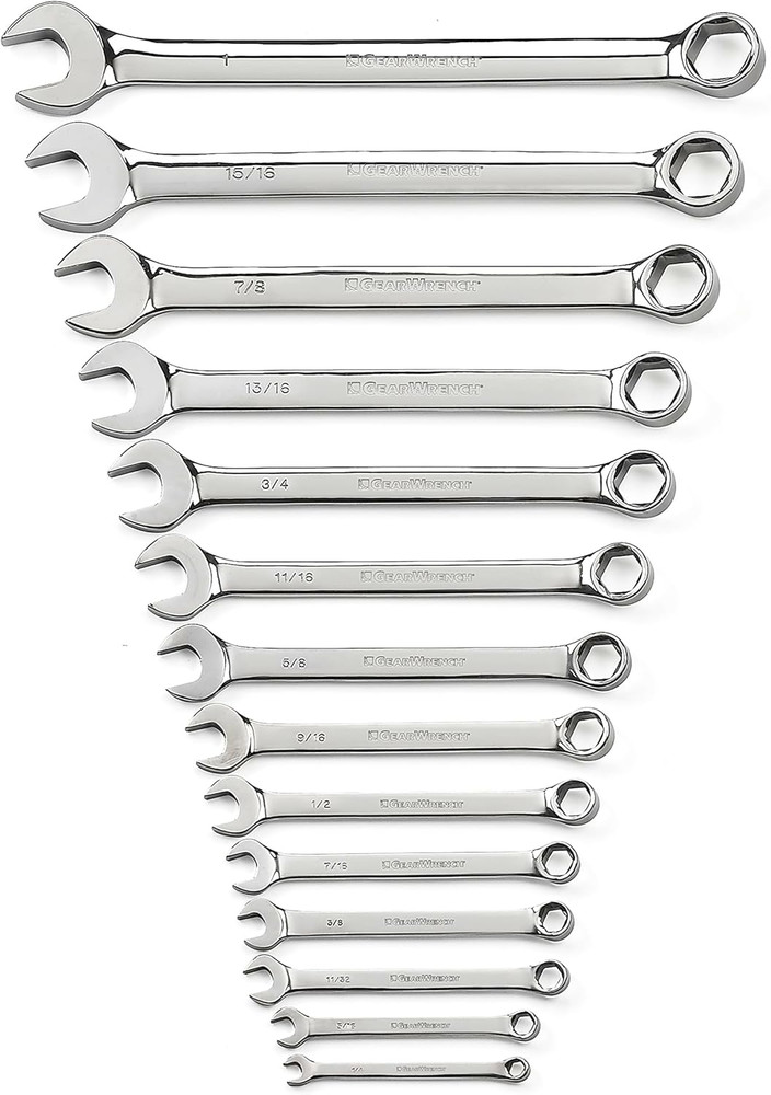 14 Pc. 6 Pt. Combination Wrench Set, SAE - 81924