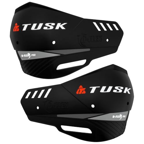 D-Flex Pro Replacement Plastic Handguard Shields w/Turn Signal Hole Black