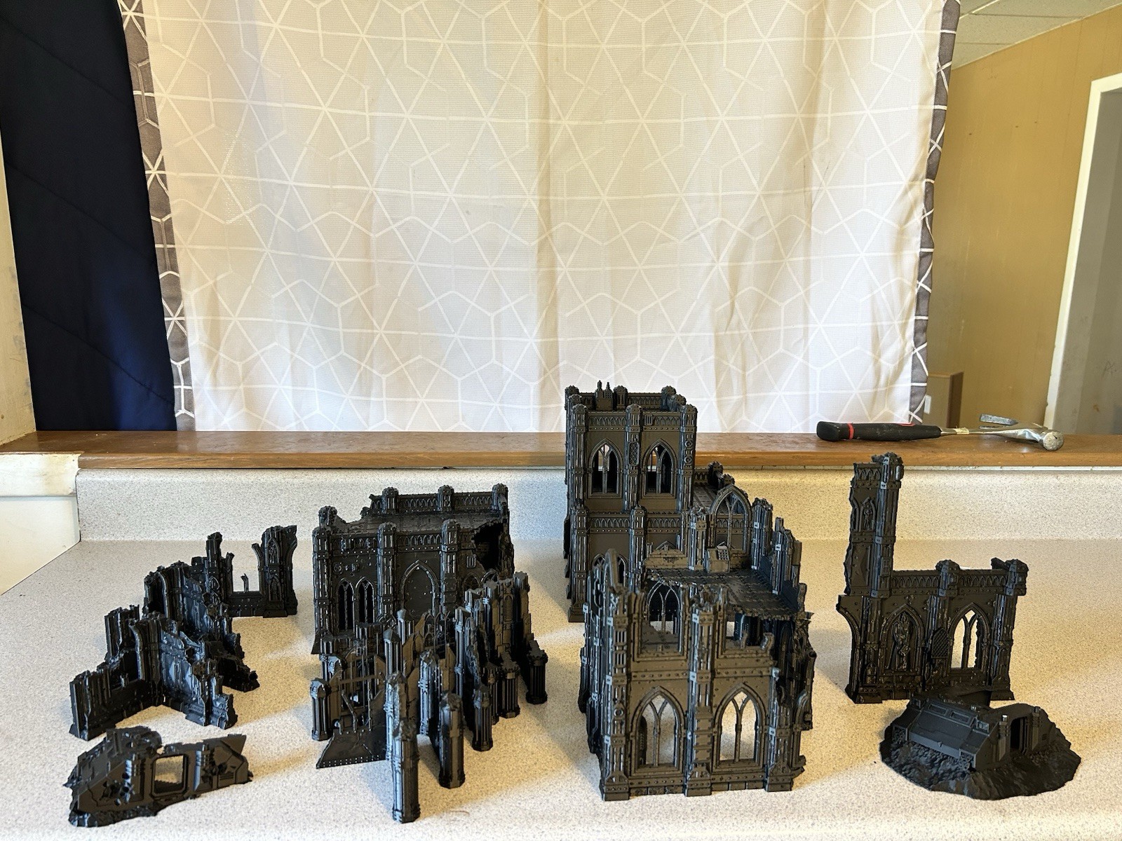 Large 17 Piece Ruin Terrain Set lot For Warhammer 40k Kill Team Trench Crusade