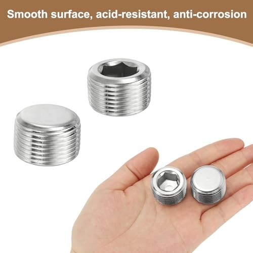 Pipe Plug Stainless Steel Internal Hex Thread Socket Pipe Plug 3/4 Inch