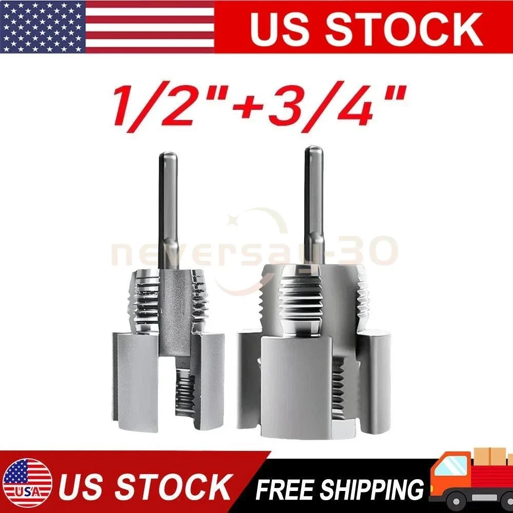 2pcs Integrated Internal & External Pipe Threading-Tool,PVC Pipe Threader Kit