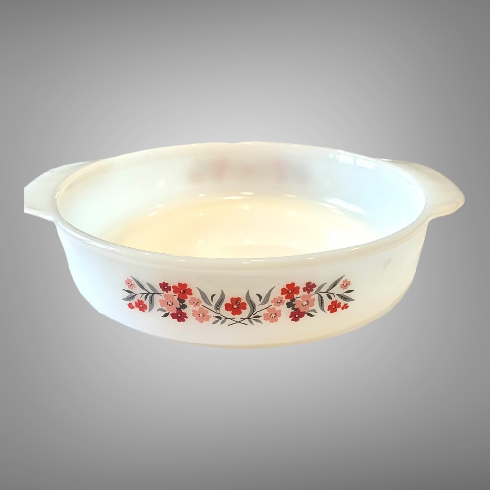 Vintage Fire King Primrose Round Cake Pan #450