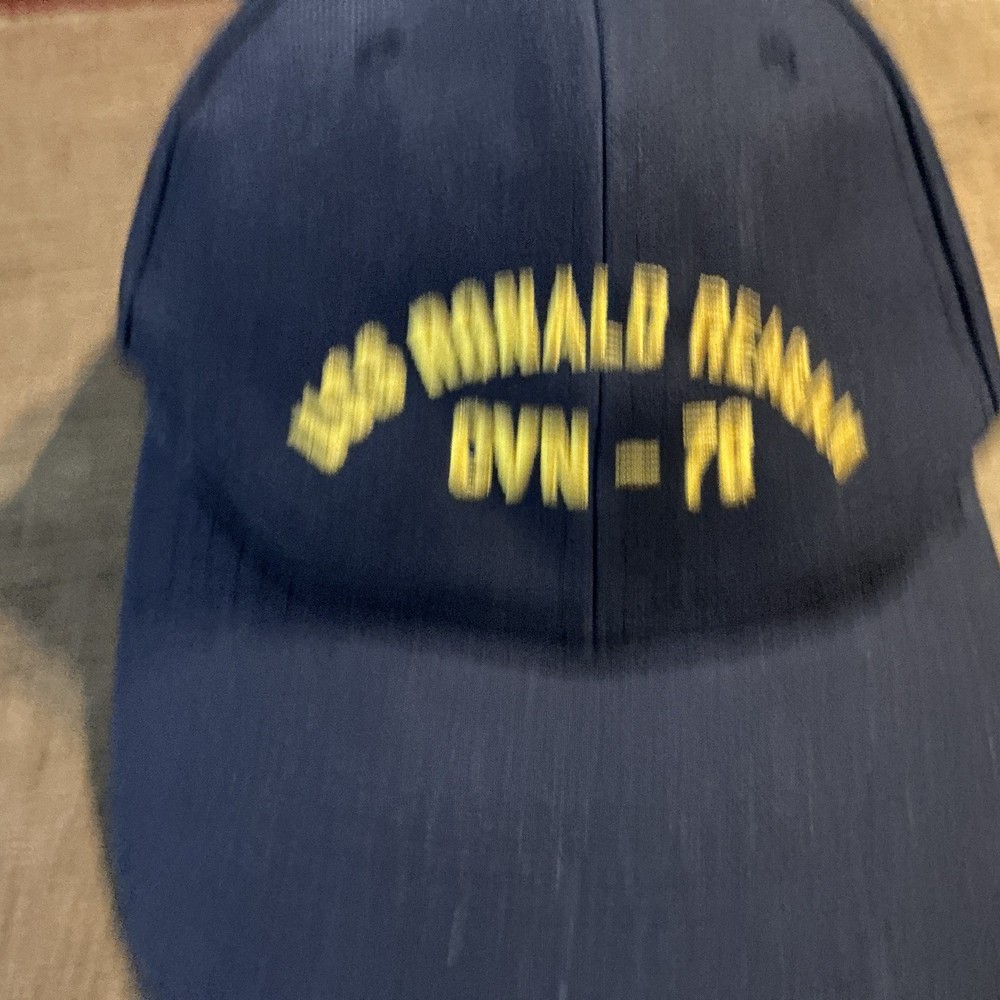 USS Ronald Reagan CVN-76 Hat Cap Adjustable Strap Back OSFM