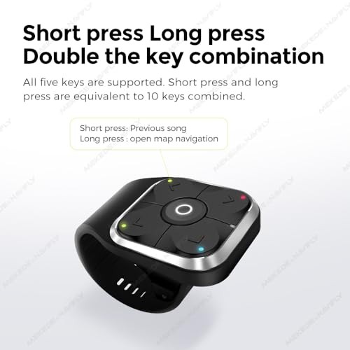 DUDUAUTO Wireless Car Steering Wheel Controller Button for Android Car Radio