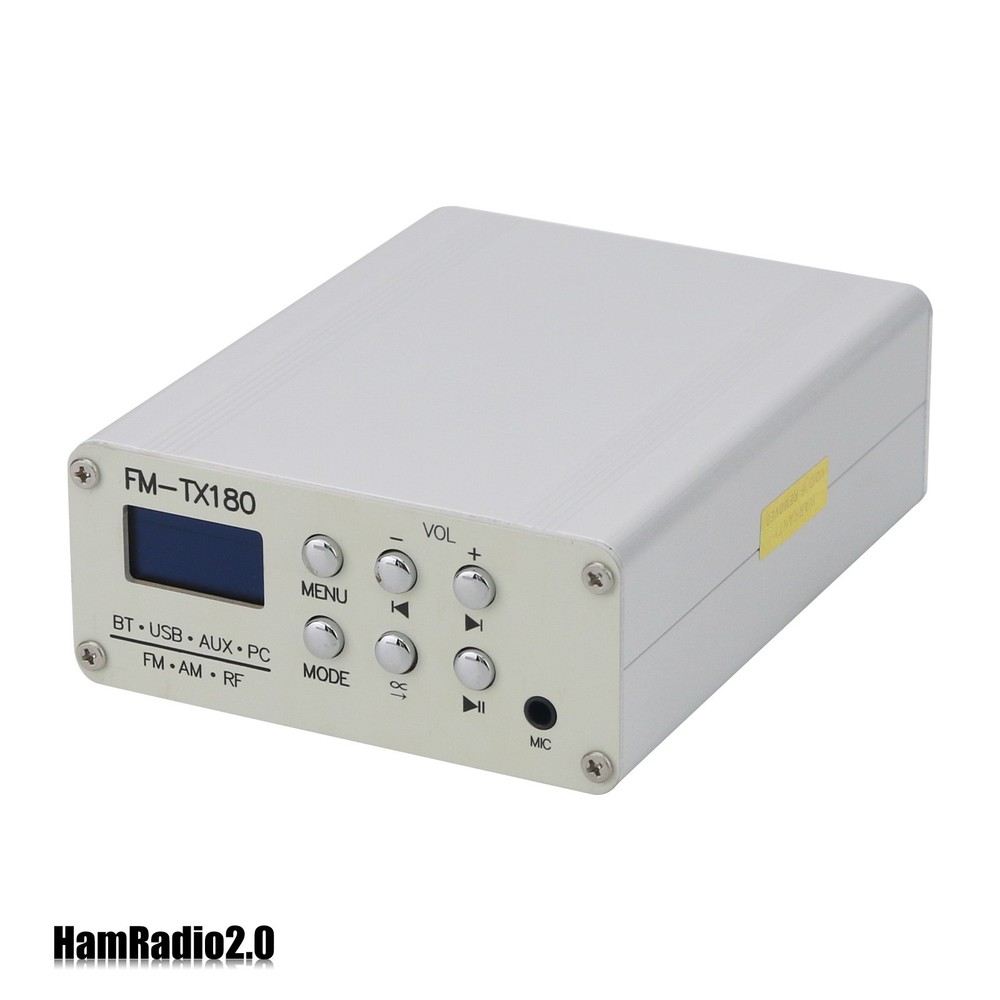 FM-TX180 75-108MHz Bluetooth Stereo FM AM Shortwave Signal Radio Transmitter