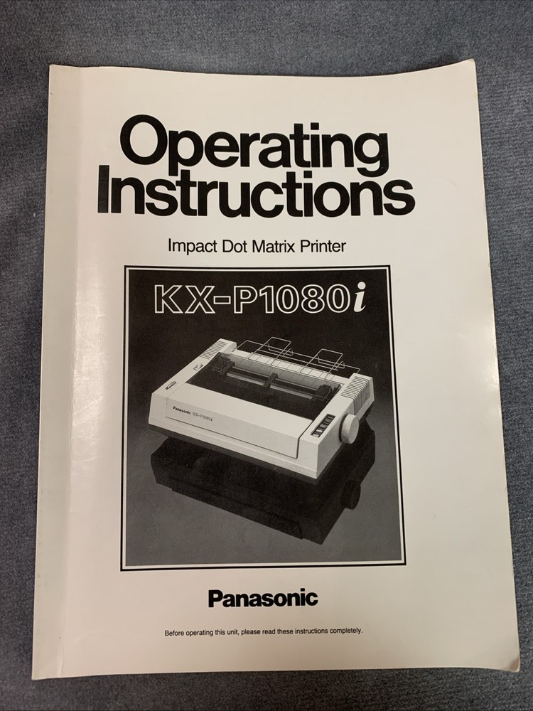 Panasonic KX-P1080i User Manual