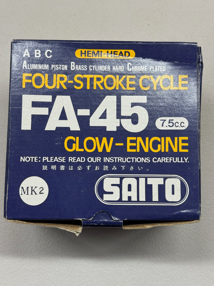 Saito FA-45 Four Stroke Hemi-Head RC Airplane Engine