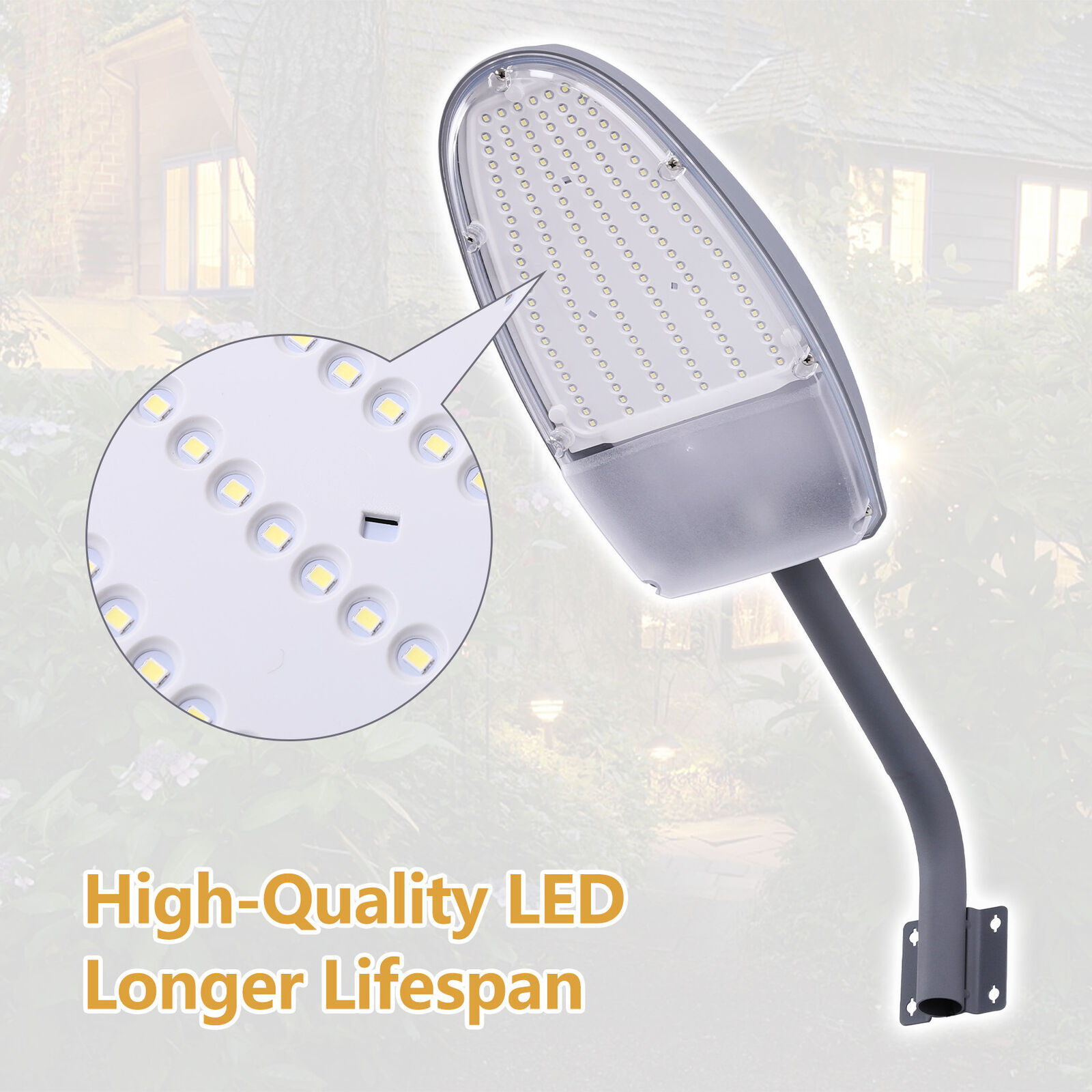 Outdoor LED Yard Street Light Dusk to Dawn Light Waterproof Security Lighting