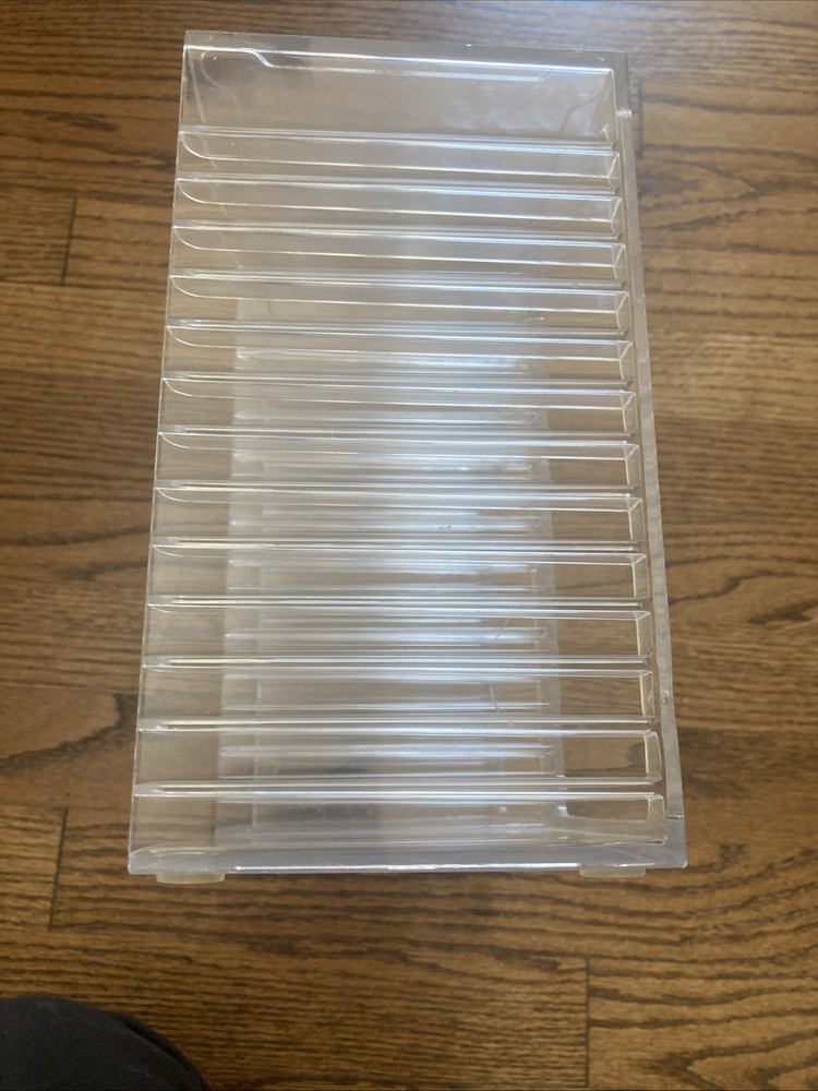 Stackable CD/DVD Multimedia Holder, Media Storage Rack, Clear Plastic 30 CD, US