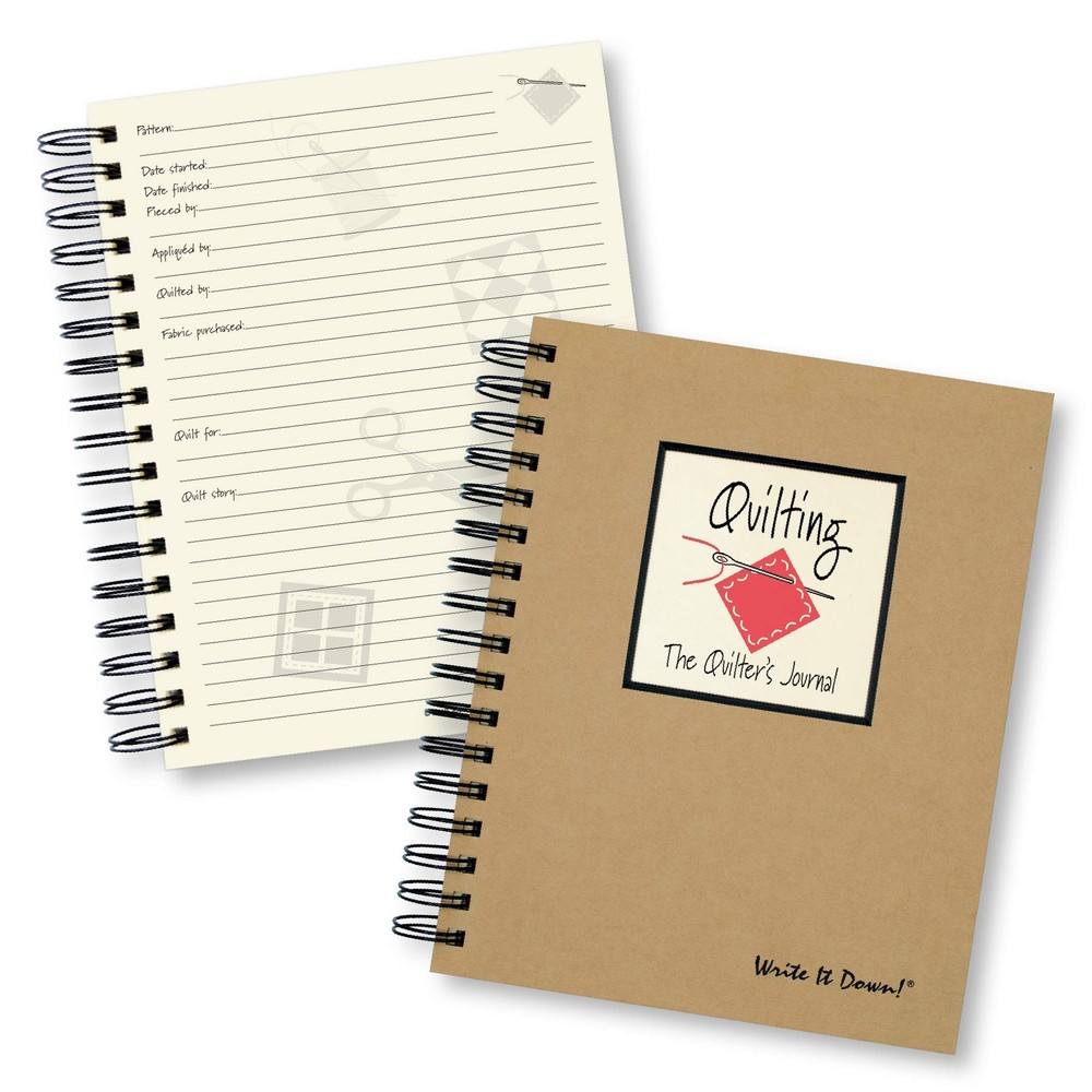 Journals Unlimited Write it Down! Series Guided Journal, Quilting