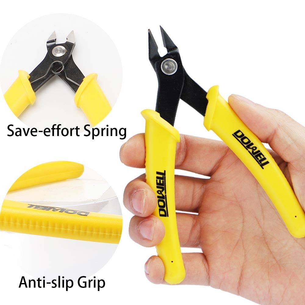 DOWELL Micro Cutter Flush Electronics Soft Wire Cutters Professional...