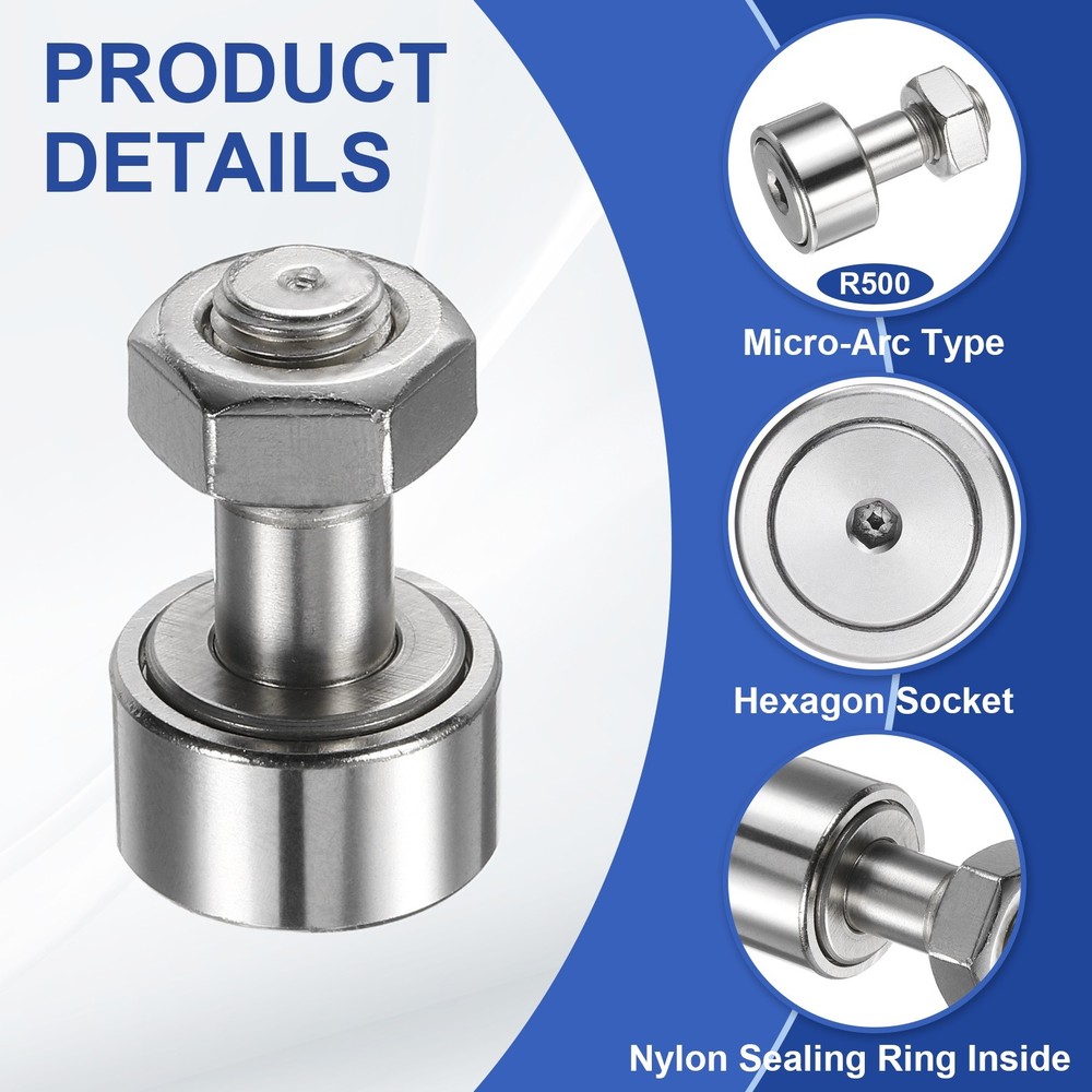 CF10/KR22 PPX M10 Stud Needle Roller Stud Track Bearing (Hexagon Socket)