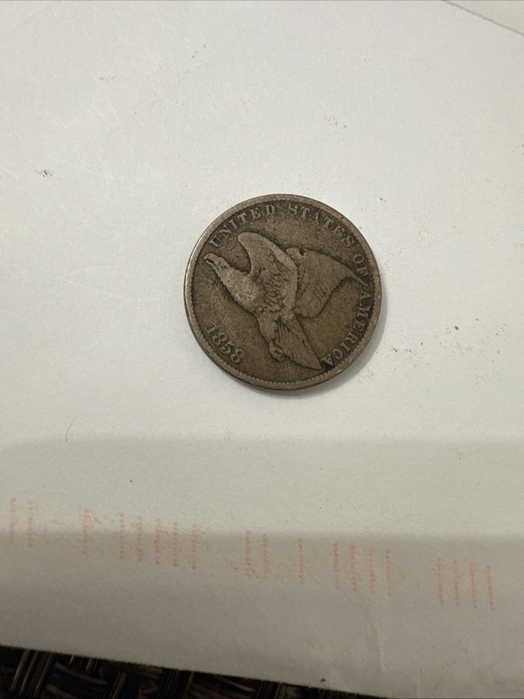 1858 Flying Eagle Cent Penny 1c US