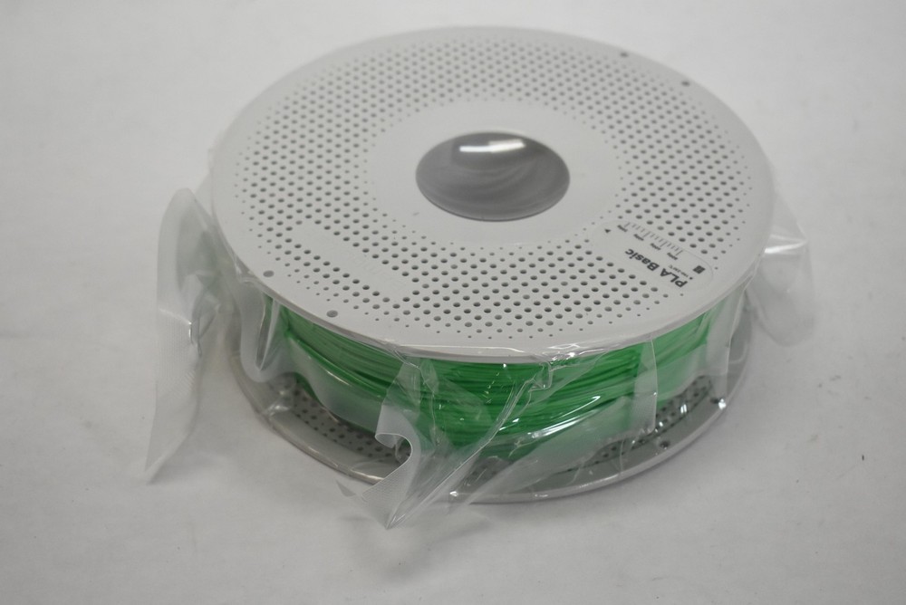 PLA Basic 3D Printer Filament Green Spool 1kg 190-230°C Temperature ≤70°C