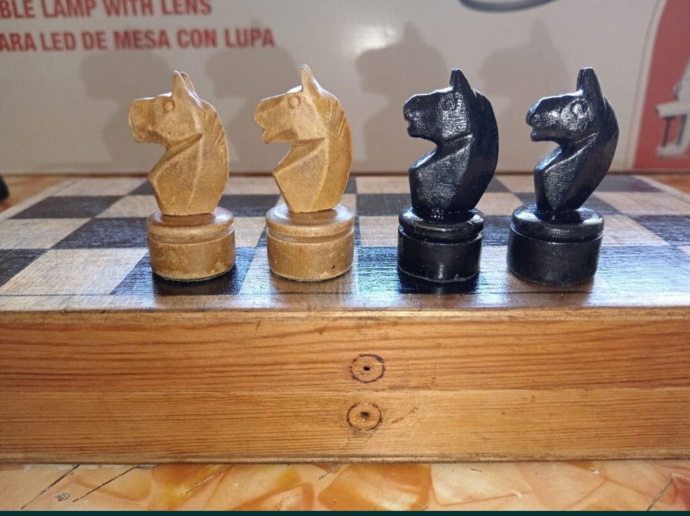 Antique Soviet Chess OLD USSR Wood