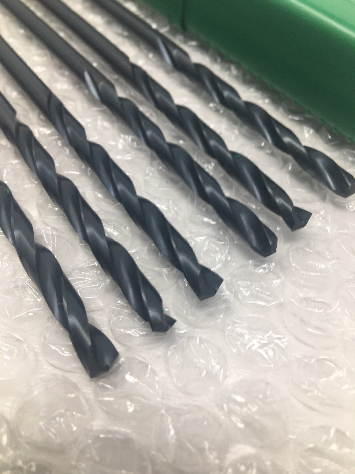 (6) PTD 13/64" Extra Long 12" Length Aircraft Extension Drill Bits, Black Oxide