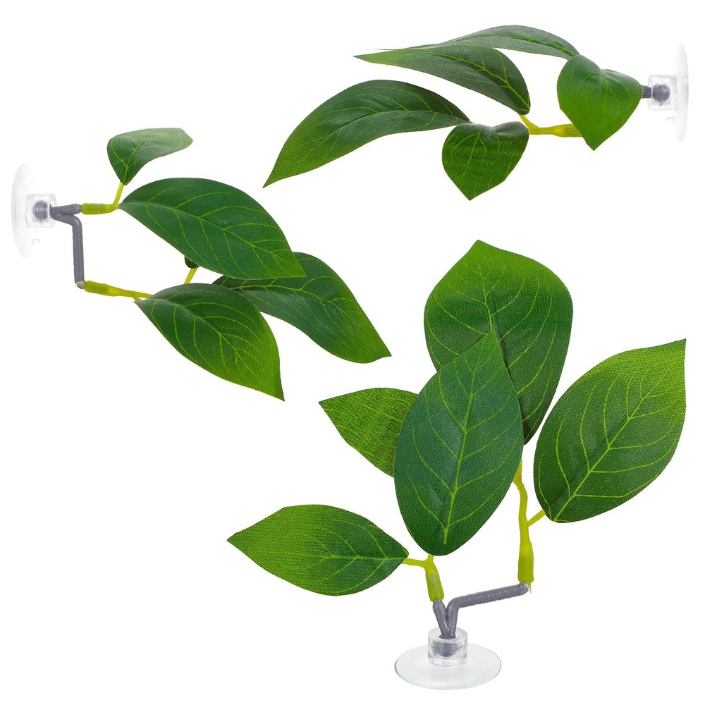 Thinp 3 Pack Betta Fish Leaf Pad, one size, Green, Transparent