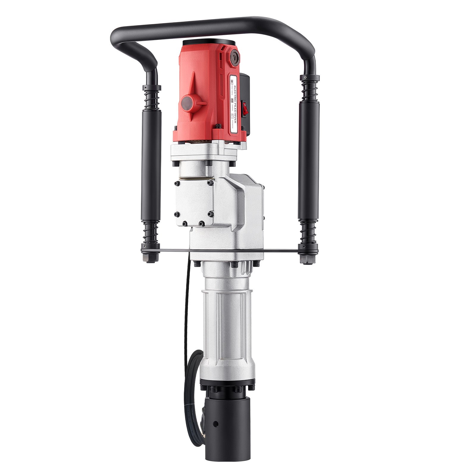 Uimoso 2200W Handheld Electric Fence Piling Post Driver with Dual Sleeves