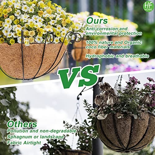 14" Dia Half Round Coco Liner, Half Circle Wall Coir Planter, Coco 14"-2PCS