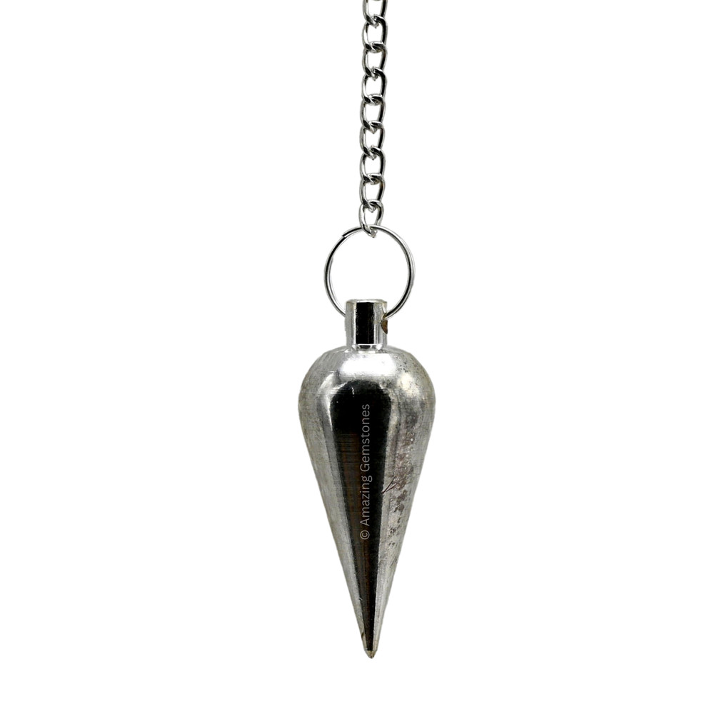 Metal Silver Cone Steel Copper Pendulum for Divination