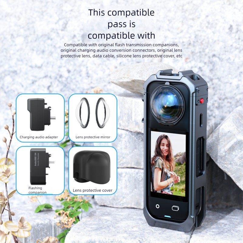 Camera Aluminium Protective Bezel Expanded Protective Frame for Insta360 X5