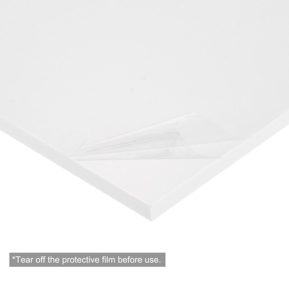 ABS Plastic Sheet 8 x 6 x 0.2" ABS Styrene Sheets White 3 Pcs