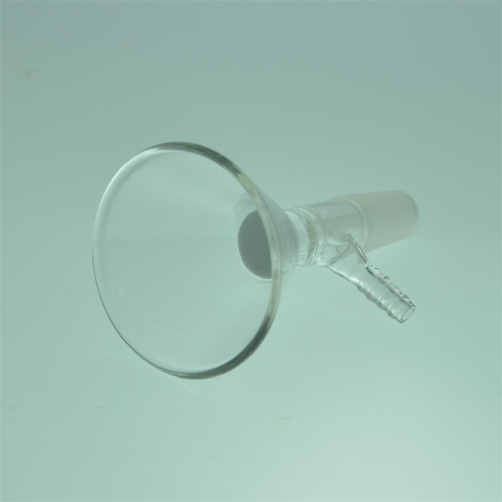 Laboratory 60° side Angle Filter funnel G3 Fritted Disc 24/40