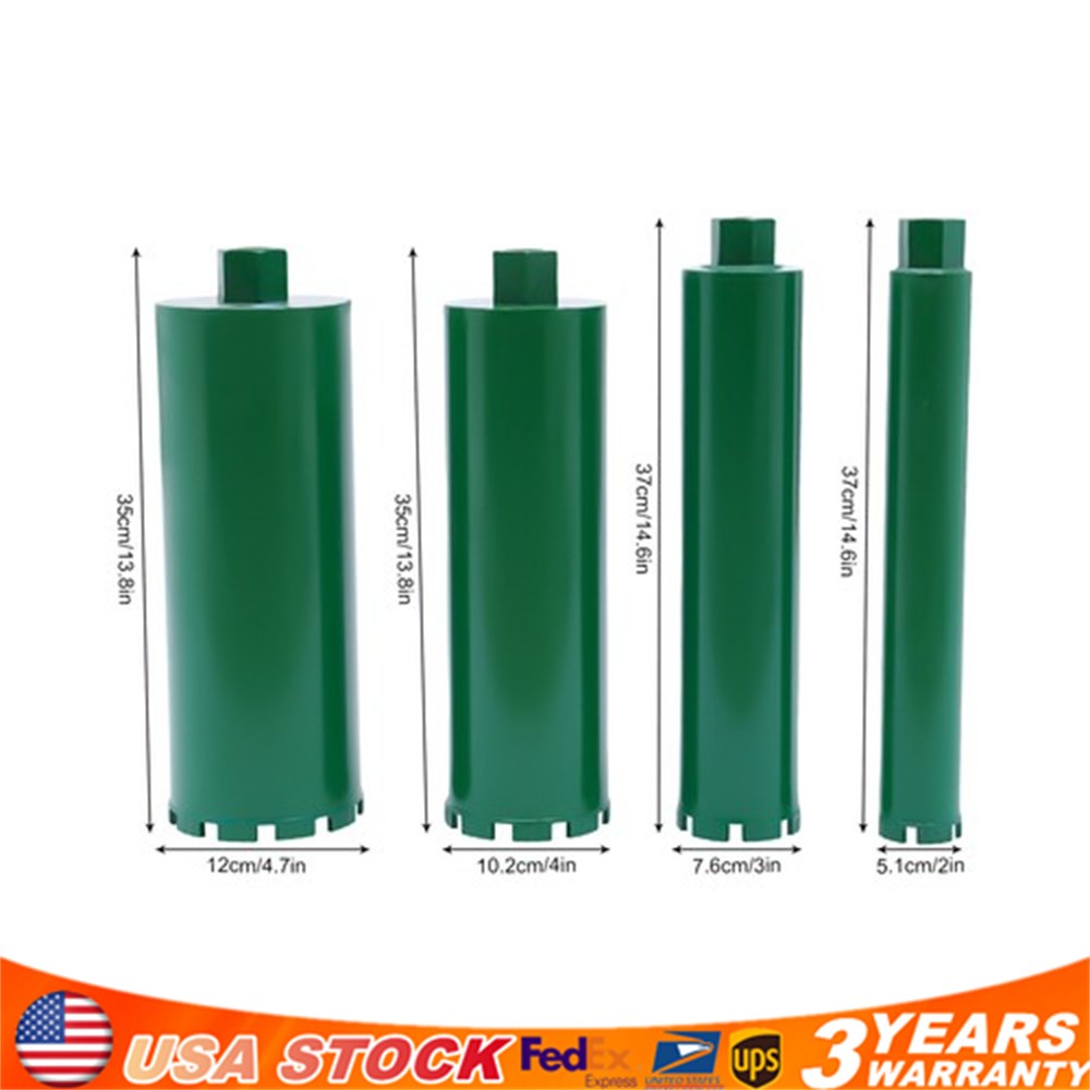 2'' /3'' /4''/ 4.7" Set Wet Diamond Core Drill Bit Concrete Brick Drilling Bits
