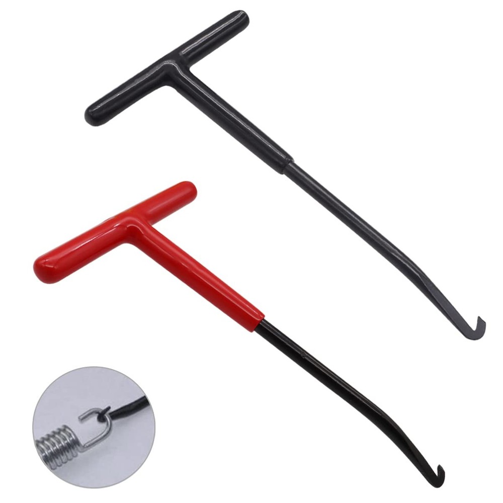 Dianrui 2 PCS Exhaust Spring Puller Tool 2PCS red+black, red and black
