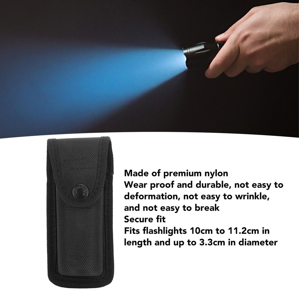 Flashlight Pouch Holder Nylon Portable Torch Flashlight Carry Case