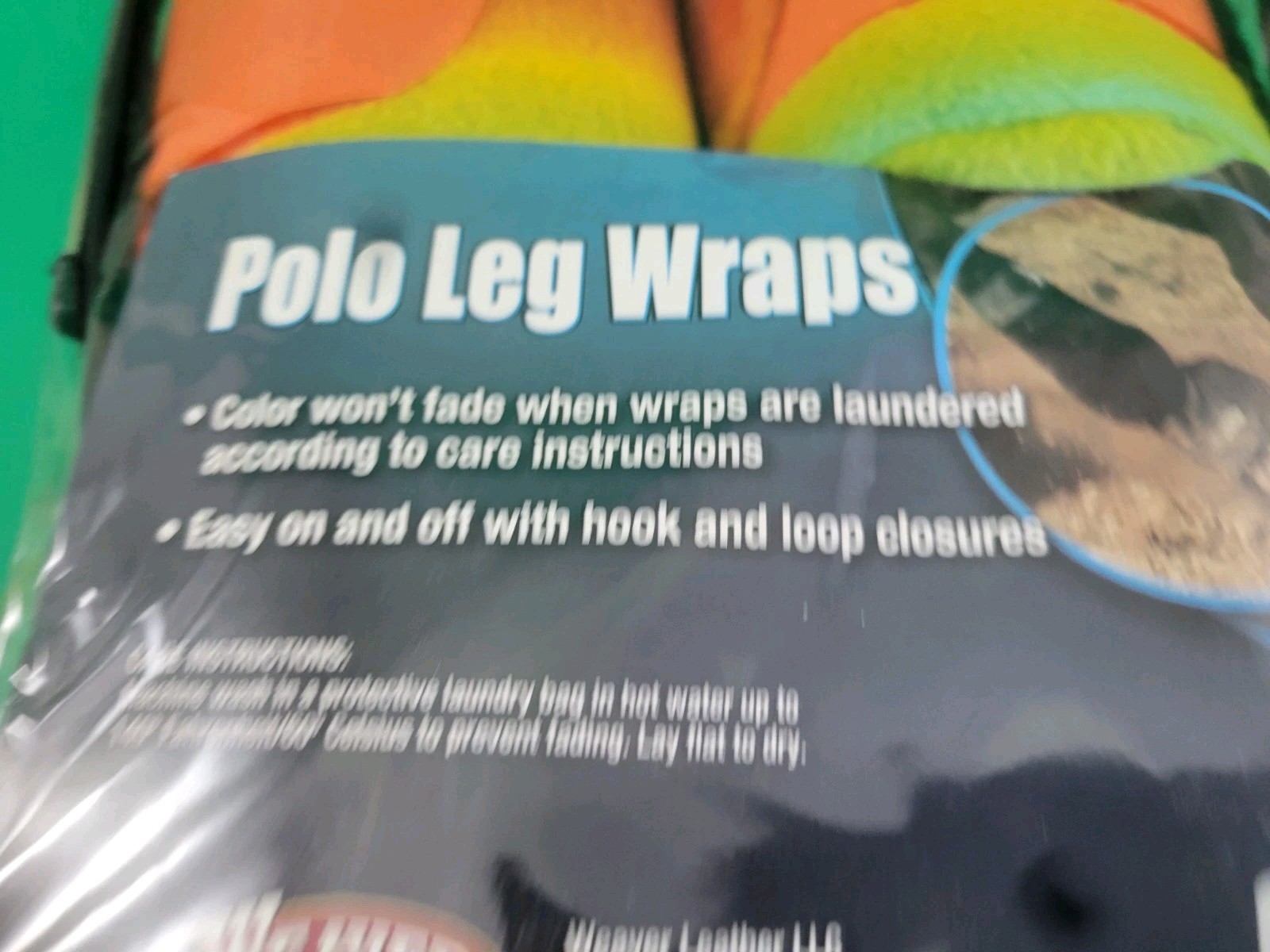 Weaver 4 Pack Polo Leg Wraps / Neon Colors Each Is 9’ Long 4 1/2” Wide