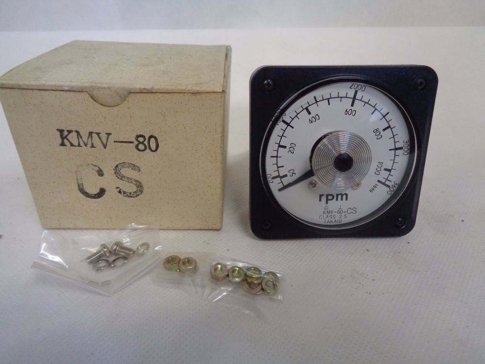 NEW TAKAGI KMV-80-CS CLASS 2.5 TACHOMETER