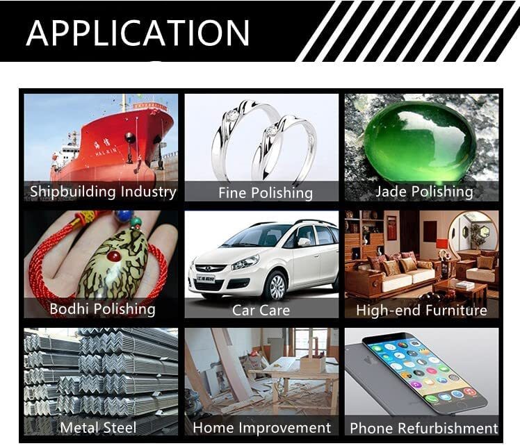 4mm Wool Felt Mounted Points Conical Polishing Bits Burrs Buffing Wheels Grin...