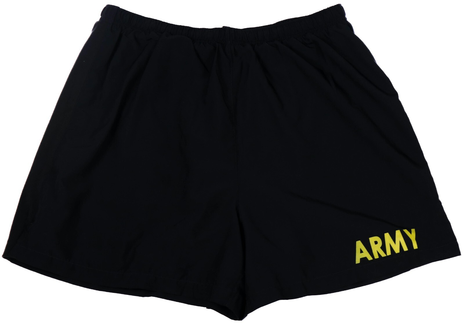 MEDIUM - Men's APFU Shorts Army Black and Gold PT Physical Fitness Shorts Trunks