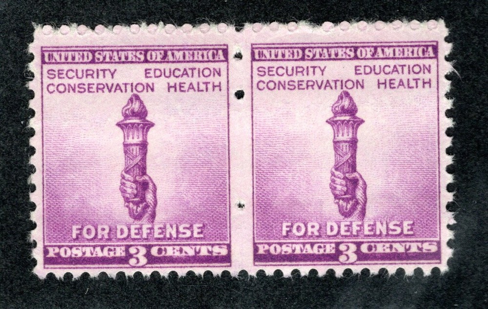 * US # 901 (1940) 3c MNH - EFO: Missing perf holes!