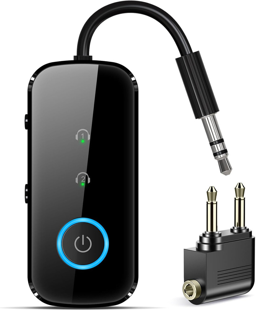 Premium Pro Bluetooth 5.4 Transmitter Receiver,Airplane Audio Adapter,Wireless T